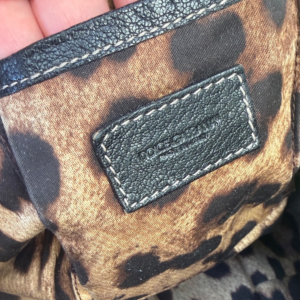 Vintage Dolce & Gabbana Black Leather Via San Damiano,7 - Milano Italia Tote Bag - Picture 16 of 16